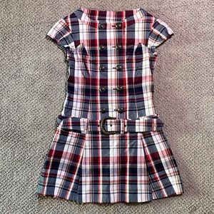 Authentic Burberry Blue Label Japan plaid pleated mini dress 38 or size 4